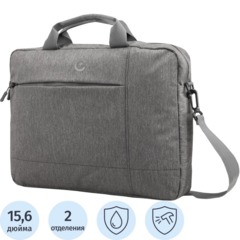 Сумка для ноутбука 15.6, Continent, серая, CC-211 Grey