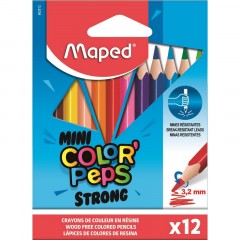 Карандаши цветные Maped COLOR'PEPS STRONG MINI 3хгр,пластик,12цв/наб,862812 Карандаши цветные Maped COLOR'PEPS STRONG MINI 3хгр,пластик,12цв/наб,862812 - фото 2