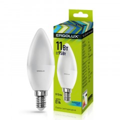 Лампа светодиодная Ergolux LED-C35-11W-E14-4K,Свеч Лампа светодиодная Ergolux LED-C35-11W-E14-4K,Свеч - фото 2