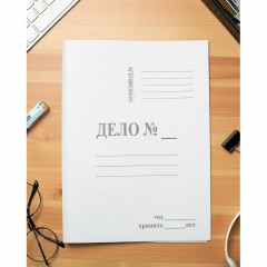 Скоросшиватель картон. ДЕЛО 190-210г/м2 немел, 100 шт/уп - фото 7