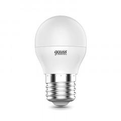Лампа светодиодная Gauss LED Elementary Шар 8Вт E27 540Лм 4100K (53228) Лампа светодиодная Gauss LED Elementary Шар 8Вт E27 540Лм 4100K (53228) - фото 3