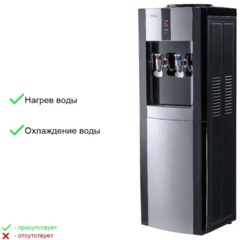 Кулер для воды AEL LC-AEL-47 black/silver напольный компрессорное охл - фото 2