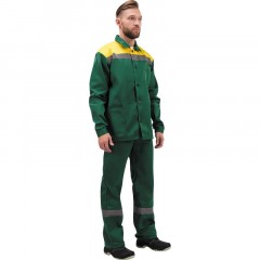 Костюм рабочий летний м л02-КПК кур/пк зел/желт 64-66/182-188 Костюм рабочий летний м л02-КПК кур/пк зел/желт 64-66/182-188 - фото 4