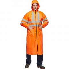 Плащ влагозащитный ПВХ Тайфун орж СОП 52-54/182-188 - фото 7