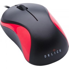Мышь компьютерная Oklick 115S ч/кр оптичес (1200dpi) USB для ноутбука 2but - фото 2