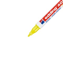 Маркер меловой edding 4085/065. 1-2 мм. Неоновый желтый - фото 3