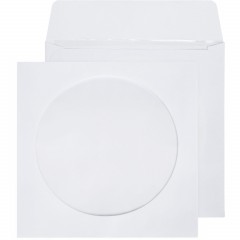 Конверт Белый CD декстрин 125х125 окно d100мм 25шт/уп/4573 - фото 2