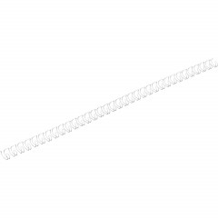 Пружины для переплета металлические Promega office 6,4мм белые 100шт/уп. - фото 2