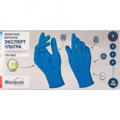 Перчатки защитные латекс Manipula ЭКСПЕРТ УЛЬТРА (DG-042) 25 пар/уп р.7,ПС Перчатки защитные латекс Manipula ЭКСПЕРТ УЛЬТРА (DG-042) 25 пар/уп р.7,ПС - фото 6