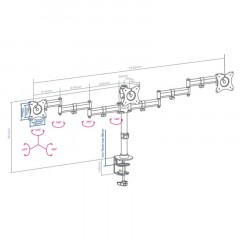 Кронштейн Arm Media LCD-T15, мон. 15-32, настольный, наклонно-пов, чер Кронштейн Arm Media LCD-T15, мон. 15-32, настольный, наклонно-пов, чер - фото 8