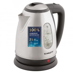 Чайник SCARLETT SC-EK21S88, сталь, 2200Вт, 1.8л Чайник SCARLETT SC-EK21S88, сталь, 2200Вт, 1.8л - фото 2