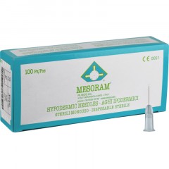 Игла для мезотерапии 27G (0,4x12мм) вн.д.0,22мм MESORAM,100шт./уп - фото 3