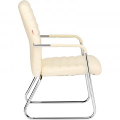Конференц-кресло BN_TQ_Echair-806 VPU-1 кожзам бежевый, хром Конференц-кресло BN_TQ_Echair-806 VPU-1 кожзам бежевый, хром - фото 4