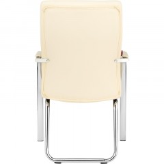 Конференц-кресло BN_TQ_Echair-807 VPU-1 кожзам бежевый, хром Конференц-кресло BN_TQ_Echair-807 VPU-1 кожзам бежевый, хром - фото 5