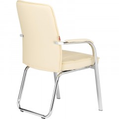 Конференц-кресло BN_TQ_Echair-810 VPU-1 кожзам бежевый, хром Конференц-кресло BN_TQ_Echair-810 VPU-1 кожзам бежевый, хром - фото 3