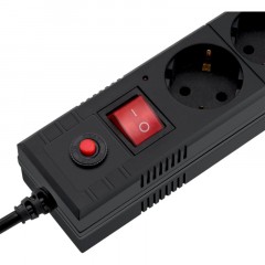 Сетевой фильтр Buro BU-SP1.8_USB_2A-B 1.8м (6 розеток) черный Сетевой фильтр Buro BU-SP1.8_USB_2A-B 1.8м (6 розеток) черный - фото 5