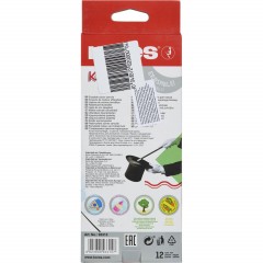 Карандаши цветные 12 цв. 3-гран, стираемые Kores Kolores MagiK, 93315 - фото 4