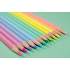Карандаши цветные 24 цв. 3-гран, Kores Kolores Pastel, 93321 Карандаши цветные 24 цв. 3-гран, Kores Kolores Pastel, 93321 - фото 3