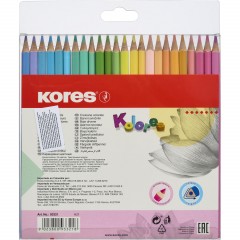 Карандаши цветные 24 цв. 3-гран, Kores Kolores Pastel, 93321 - фото 8