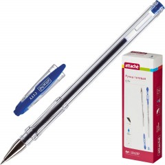 Ручка гелевая неавтомат. Attache City 0,5мм синий Россия - фото 2