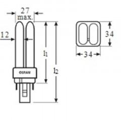 Лампа люминесцентная КЛЛ неинтегрированная OSRAM CFL DULUX D 18W/840 G24D-2 Лампа люминесцентная КЛЛ неинтегрированная OSRAM CFL DULUX D 18W/840 G24D-2 - фото 3