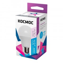 Лампа светодиодная КОСМОС LkecLED20wA60E2765 А60 20W Е27 6500K - фото 2