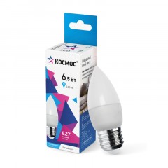 Лампа светодиодная КОСМОС LkecLED6.5wCNE2745 CN 6.5W 220V E27 4500K Лампа светодиодная КОСМОС LkecLED6.5wCNE2745 CN 6.5W 220V E27 4500K - фото 2