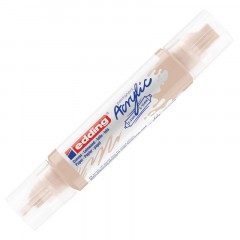Маркер акриловый двусторонний 3D Edding 5400/255. Телесный/Warm beige Маркер акриловый двусторонний 3D Edding 5400/255. Телесный/Warm beige - фото 2