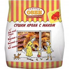 Сушки Кроха с маком  Семейка ОЗБИ  200г