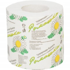 Бумага туалетная ОСТРОВСКАЯ Ромашка 1сл втулка серая 26м 48рул/уп_СПБ/КЗН - фото 3