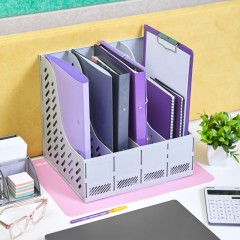 Лоток вертикальный Attache 4отделения сборный серый Лоток вертикальный Attache 4отделения сборный серый - фото 7