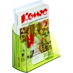 Лоток вертикальный Attache 90мм Bright Colours прозрачный зеленый Лоток вертикальный Attache 90мм Bright Colours прозрачный зеленый - фото 5