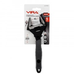 Ключ разводной с широким зевом 200 мм VIRA RAGE 311102 - фото 5