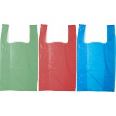 Пакет-майка ПНД 16+12х30 10мкм 100шт./уп.цветной/пол - фото 3