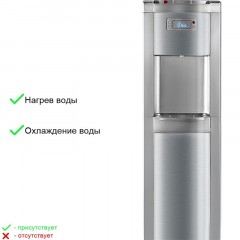 Кулер для воды с нижней загрузкой бутыли Ecotronic P9-LX silver - фото 11