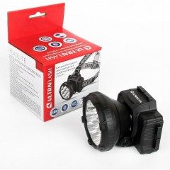 Фонарь налобный Ultraflash 9LED 33Лм,акк220,0,5Ач, Фонарь налобный Ultraflash 9LED 33Лм,акк220,0,5Ач, - фото 2