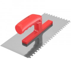 Гладилка стальная 280х130 мм зуб 6х6 пластмассовая ручка Matrix 86775 - фото 2