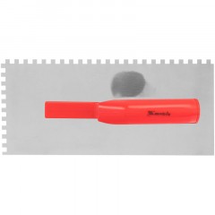 Гладилка стальная 280х130 мм зуб 6х6 пластмассовая ручка Matrix 86775 - фото 3