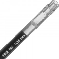 Набор гелевых ручек Attache Free ink, 0,35мм, черн, неавт, б/манж. 12шт/уп Набор гелевых ручек Attache Free ink, 0,35мм, черн, неавт, б/манж. 12шт/уп - фото 5