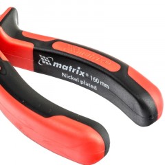 Круглогубцы 160 мм двухкомпонентные рукоятки NICKEL Matrix 17355 - фото 2