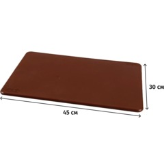 Доска разделочная п/п 450x300x12 мм. коричневая MG /1/10/ ТП, (45259) - фото 2