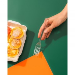 Вилка одноразовая Комус прозрачная, 18 см, ПС 50шт./уп - фото 4