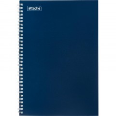 Бизнес-тетрадь А4 80л  ATTACHE, спираль,синий, блок 60г, обложка 215г