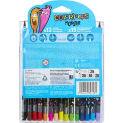 Набор для рисования Maped COLOR'PEPS MONSTER:12 флом,15 пласт.цв.кар,984718 - фото 6