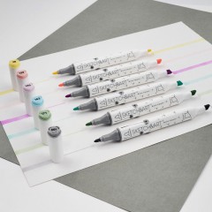 Набор маркеров ДВУСТ.СКЕТЧ-МАРКЕРЫSKETCH&ART.ПАСТЕЛ.ЦВЕТА,6 ЦВ,22-0081/03 Набор маркеров ДВУСТ.СКЕТЧ-МАРКЕРЫSKETCH&ART.ПАСТЕЛ.ЦВЕТА,6 ЦВ,22-0081/03 - фото 12