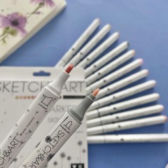 Набор маркеров ДВУС.СКЕТЧ-МАРКЕРЫSKETCH&ART. ПОРТРЕТ,12 ЦВЕТОВ,22-0076/04 Набор маркеров ДВУС.СКЕТЧ-МАРКЕРЫSKETCH&ART. ПОРТРЕТ,12 ЦВЕТОВ,22-0076/04 - фото 8