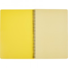 Бизнес-тетрадь А4,96л,кл,спир,пластик,тон.бл. Attache Bright colours Желтый Бизнес-тетрадь А4,96л,кл,спир,пластик,тон.бл. Attache Bright colours Желтый - фото 2
