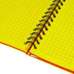 Блокнот А5,60л,кл,спир,пласт.обл,тонир.бл. Attache Bright colours Желтый - фото 8