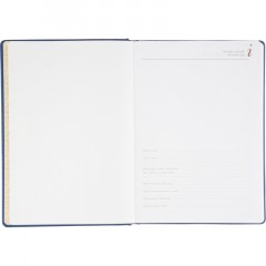 Ежедневник недатированный А4 210 х 300 мм Velvet синий 272 стр. 3-116/01 - фото 8