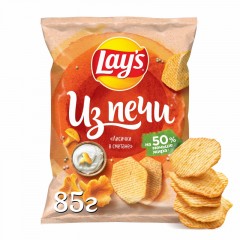 Чипсы Lays из печи лисички в сметане, 85г Чипсы Lays из печи лисички в сметане, 85г - фото 2